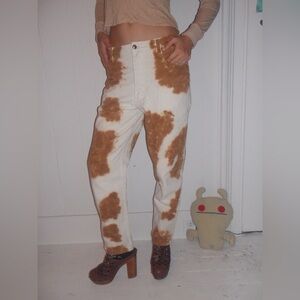 Eckhaus Latta Brown and Cream TieDye Straight Leg Jeans